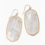 Kendra Scott danielle gold statement earrings in ivory mother of pearl Photo 0