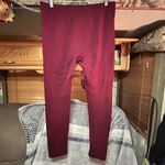 Faded Glory  Burgundy Ribbed Leggings - L - 30" Waist, 24" Inseam Photo 2