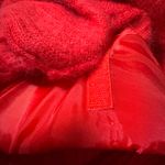 Vintage Red Angora‎ Wool Turtleneck Sweater office preppy medium Photo 2