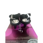 Easy Street Black Lamy Fabric Slingback Bow Kitten Heels Size 8 NEW NIB Photo 5