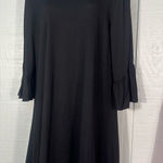 New Directions Black Long Bell Sleeve Dress Size Large EUC Photo 0