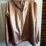 Calia Light Pink Faux Leather Pullover Photo 1