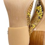 Sam Edelman Lindsey Tall Western Boots Sz 8 Yellow Leather Snake Print Knee High Photo 13