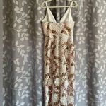 HELSI Norah Plunging Dimensional Floral Column Gown Size L Photo 9