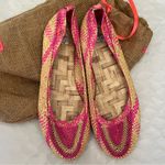 Brand New Flats Handcrafted Lightweight Woven Pink/Tan Pink Size 7 Photo 1
