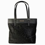 Michael Kors Morgan black zebra print tote Photo 5