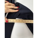 Ming Wang  Nautical Preppy Blazer S | Navy Knit Contrast Trim Jacket Photo 9