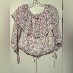 Honey Punch NWT  off the shoulder floral blouse size M Photo 4
