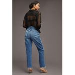 Good American Good Vintage Frayed Hem Jeans in Indigo Blue 0/25 NWT Photo 2