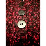 Cabela's Burgundy Black Button Up Hooded Sweater Cozy Knit Cotton Blend Warm Styl Photo 8