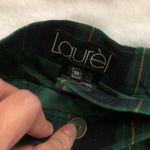 Laurel Green Blue Plaid High Waisted Bermuda short Size 36 Photo 2