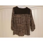 Skies Are Blue  Rayon Long Sleeve Rayon Blouse Top Shirt Floral Print NWT Small Photo 2