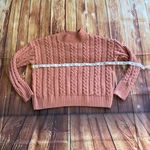 Hippie Rose Women Cable Knit Pink Sweater Small Photo 6