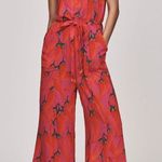 Farm Rio Halter Neck Wide-Leg Jumpsuit, Size LP Photo 0