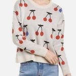 Madewell  size XS Cherry Jacquard Pullover Sweater Photo 0