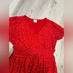 Siren Lily NWOT  Red Flutter Sleeve Midi Sundress‎ Photo 4