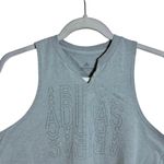 Adidas The Go To Tee Womens Small Gray Sleeveless Crop Cropped Tank Top Athletic Photo 2