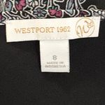 Westport 1962 NWOT Elegant Floral Long Sleeve Dress in Purple and Black Photo 5