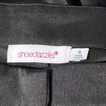 Shoe Dazzle Black Satin Wide Leg Baggy Cargo Pant Size Small Photo 6