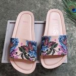 Melissa  Beach III Floral Butterfly Pink Slides Photo 0