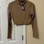 Pretty Little Thing Taupe Long Sleeve Crop Top & Leggings Set Photo 1