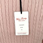 Lucky Brand Blush Cable Knit Sweater Dress Pink Size Petite Medium NWT Photo 8