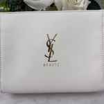 YSL NWOT YVES SAINT LAURENT  BEAUTE BAG WHITE/ IVORY Photo 0