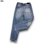 Streetwear Society 682  Skinny Jeans Size 7 Stretchy Destroyed High Rise Mom Photo 3