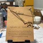 Libra Zodiac Necklace gold toned set of 3 NEW perfect gift Photo 1