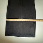 Spanx NWT  Faux‎ Suede Column Dress Small Classic Black V-Neck Sculpting Stretch Photo 11