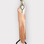 ASTR The Label Slip Midi Dress Women's Small Pink Blush Satin Cowl Strappy NWT Photo 3