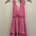 idem Ditto  Ruffle Halter Mini Dress Size L Photo 0