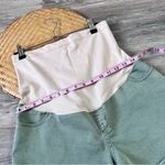 Liz Lange  maternity‎ green denim shorts midi Photo 2