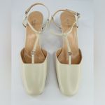 Gucci  WOMEN'S PETITE GG SLINGBACK WHITE NAPPA CHARLOTTE PUMPS SIZE EU 40.5 Photo 8