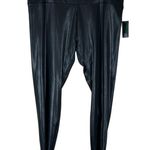 Wild Fable NWT  Leggings Womens 2X Black Faux Leather High Rise Stretch Y2K Retro Photo 1