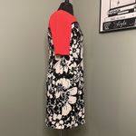 Taylor Women’s Dress Reddish/Orange Top, Black & White Flowers on Bottom Size 8 Photo 4