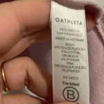 Athleta pale pink tie waist long sleeve top M Photo 6