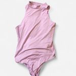 Purple Lavender Sleeveless Mock Neck Bodysuit Turtleneck Size S Photo 0