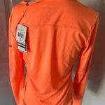 Adidas  Orange Fitted Long Sleeve Tee Photo 3