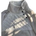 Abercrombie & Fitch Cream Fleece Pullover M Minimalist Neutral Winter Essential Photo 2