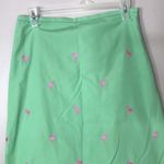 Brooks Brothers  Green Pencil Skirt with Flamingo Embroidery size 4 Photo 1