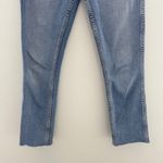 RE/DONE  High Rise Raw Hem Straight Jeans Photo 3
