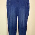 Chico's Chico’s Medium Dark Wash Pull On Elastic Waist Straight Leg Ankle Jeans 3R 16R Photo 0