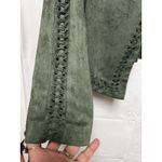 Gianni Bini DFG) Gianni‎ Bini Womens size XS Hunter Green jacket blazer Dillard's Faux Suede Photo 4