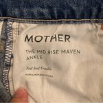 Mother Superior The Mid Rise Maven Ankle in Toil and Trouble Wash Jeans Size 27 Blue Photo 3