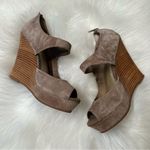 Seychelles  Tan Suede Lather Platform Wedges Photo 1