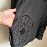 Bitte Kai Rand Gray Black Velvet Geometric Tunic Cowl Neck Sz 38 Lagenlook Art Photo 4