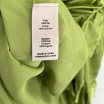 Cinq a Sept 100% Silk Petunya Ruffle Silk Dress in Prickly Pear 6 New with tags! Green Photo 4