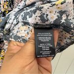 AFRM Hazel Women's Floral Smocked Gold Bouquet V Neck Midi Romantic Dress Size M Black Size M Photo 7