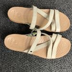Crocs Cork Wedge Strappy sandals size 8 Tank Off white comfy beach gorpcore Photo 1